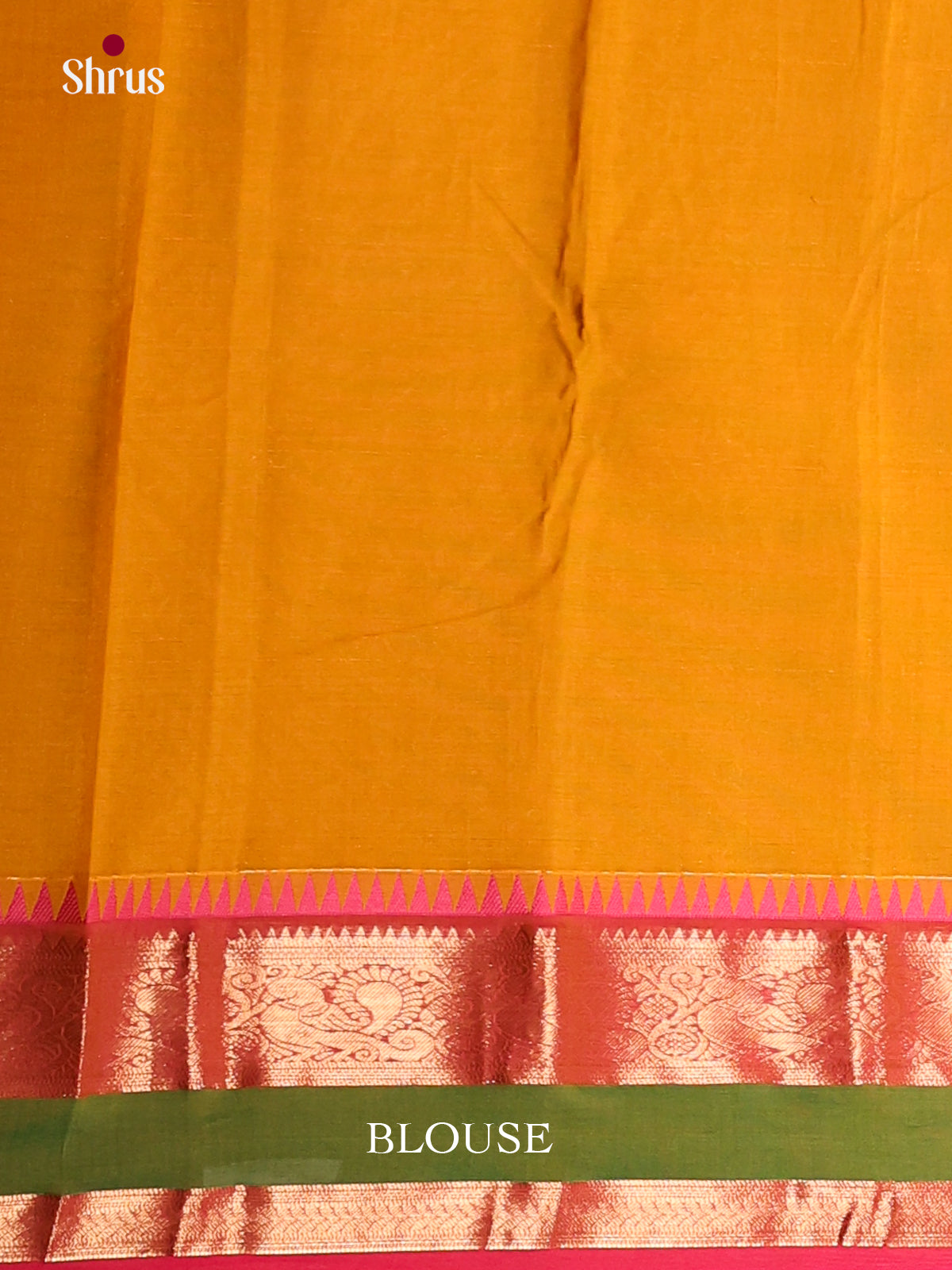 Mustard & Pink - Chettinad Cotton Saree