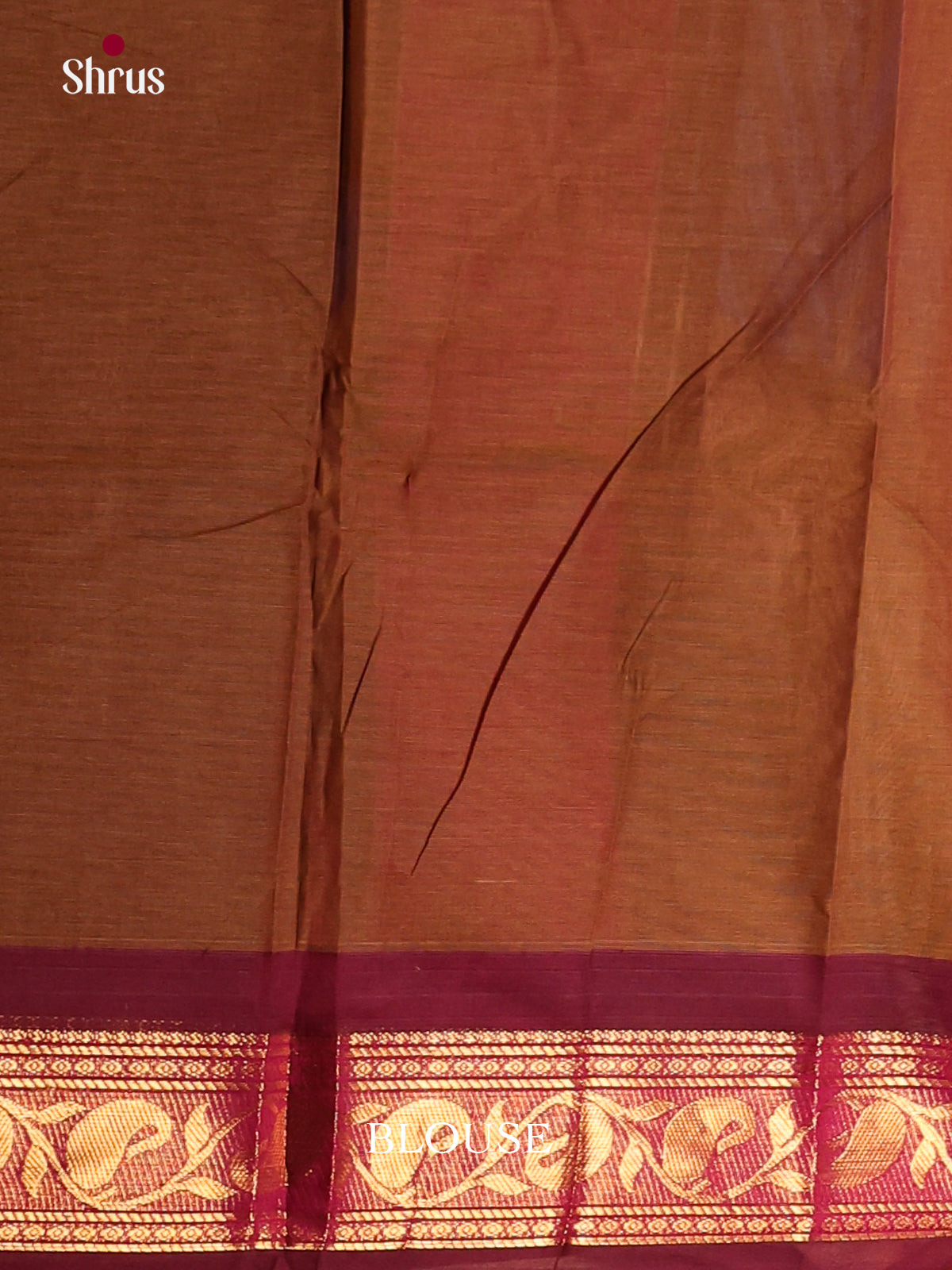 Brown & Maroon - Chettinad Cotton Saree