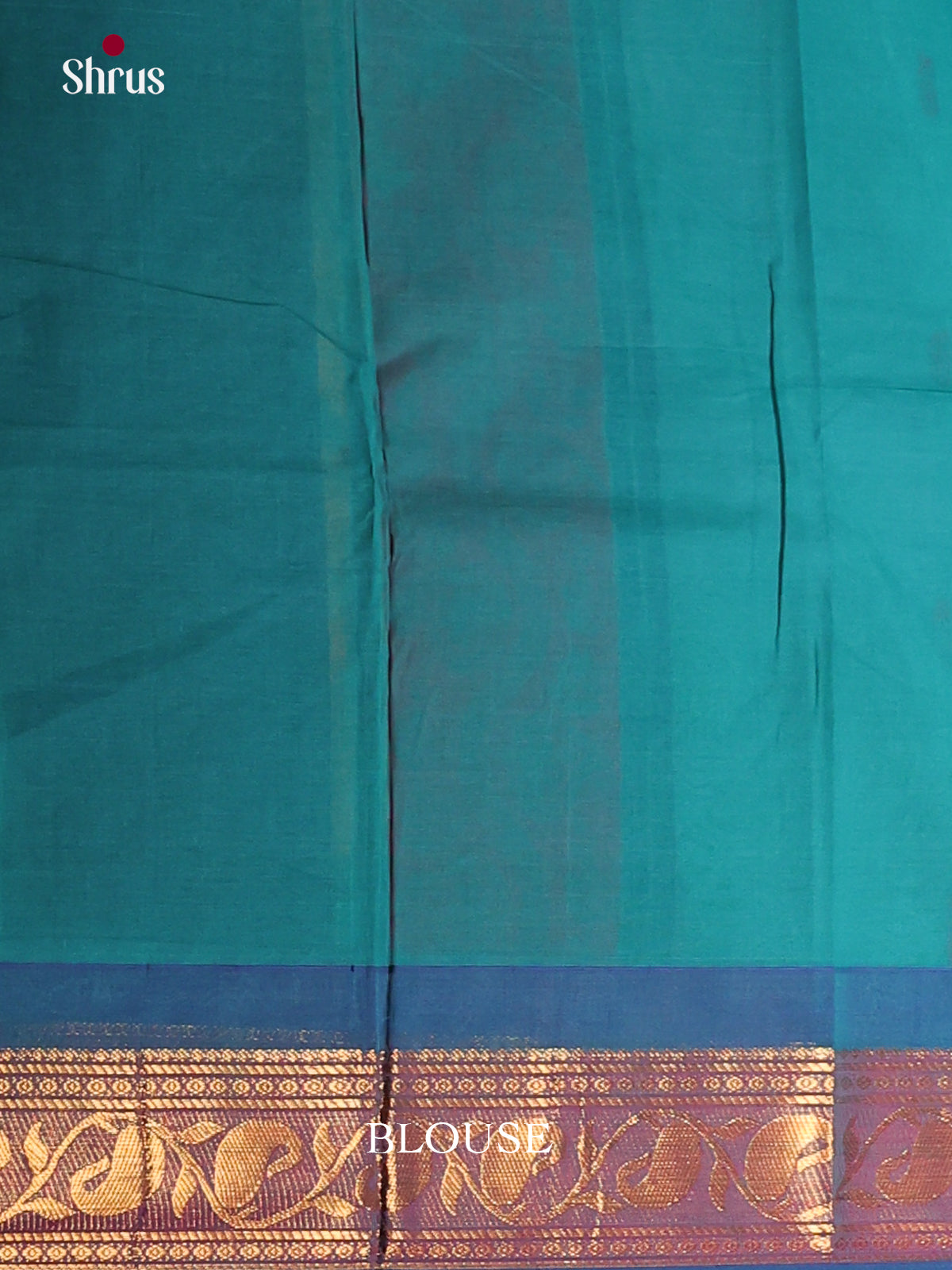 Peacock Blue & Blue- Chettinad Cotton Saree