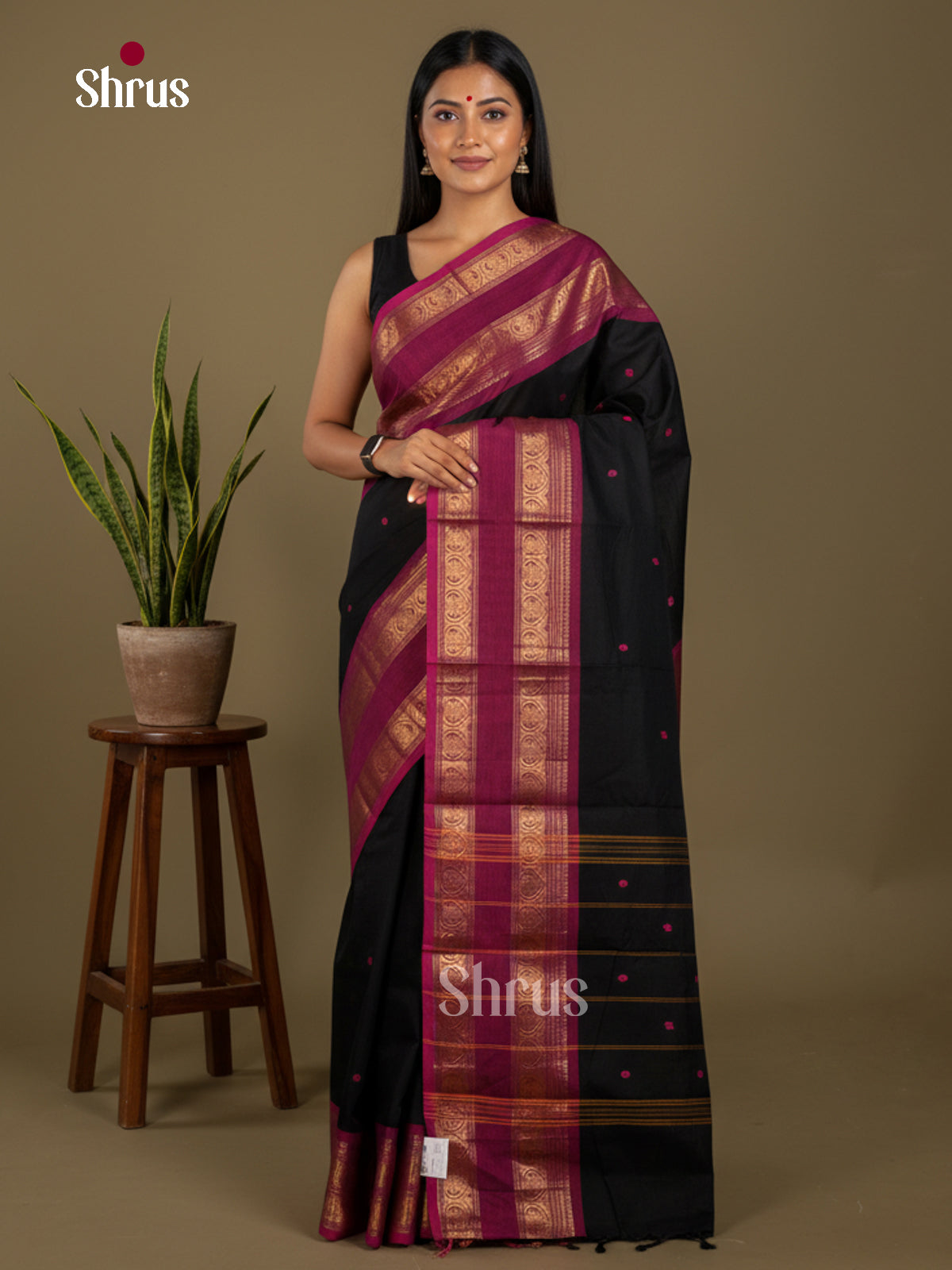 DHS21084 - Chettinad Cotton Saree - Shop on Shrus.com