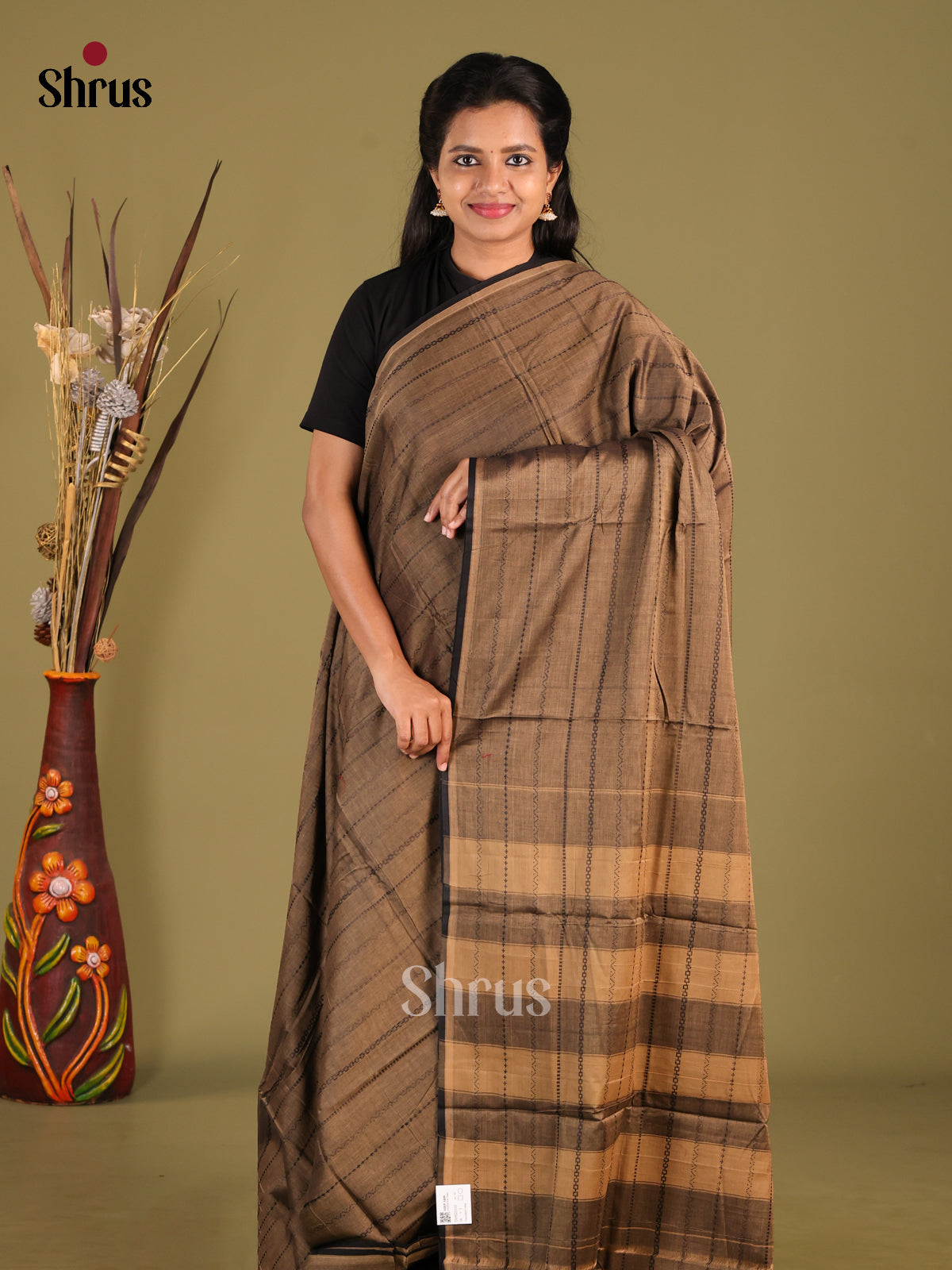 Grey- Narayanpet Cotton Saree