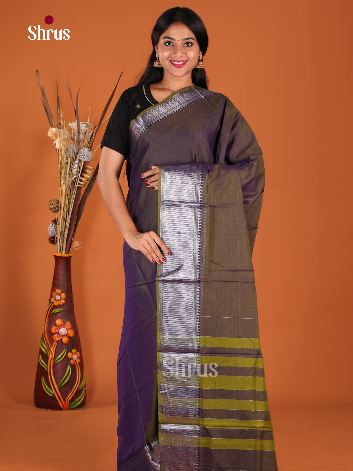 Double Shaded Green - Narayanpet Cotton Saree