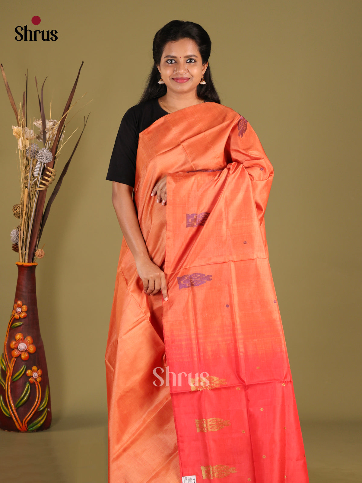 DHS22002 - Banana Pith Saree - Shop on Shrus.com