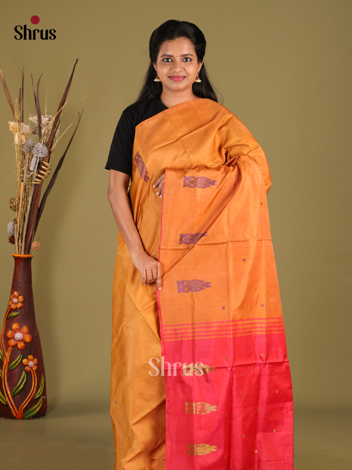 DHS22011 - Banana Pith Saree - Shop on Shrus.com