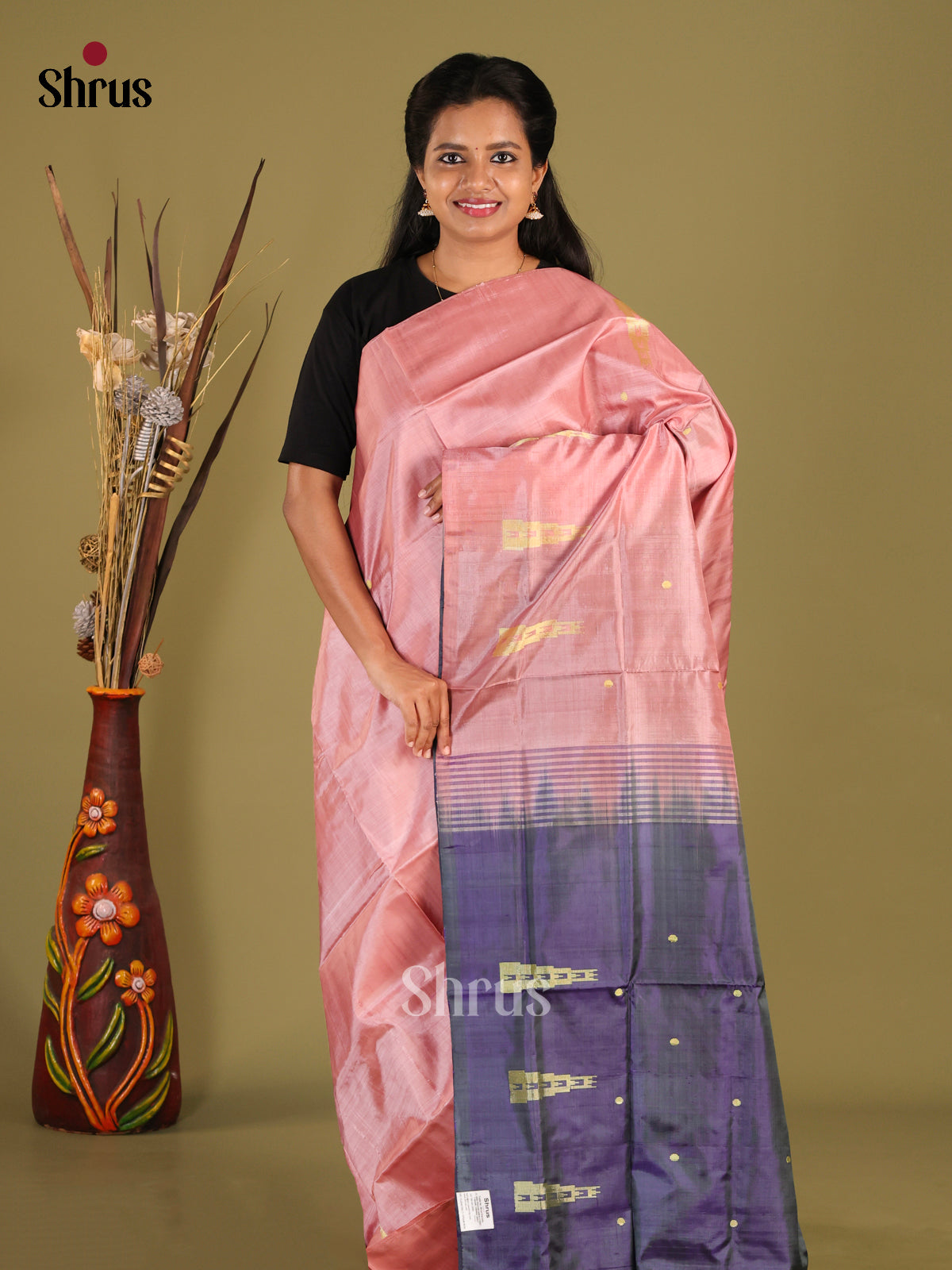 DHS22021 - Banana Pith Saree - Shop on Shrus.com