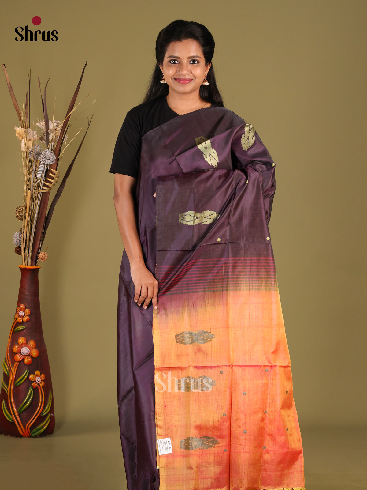 DHS22026 - Banana Pith Saree - Shop on Shrus.com