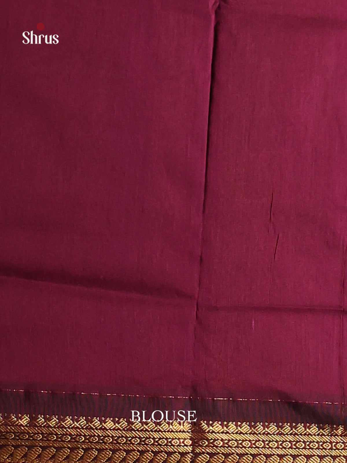 Dusty Brown & Maroon- Kalyani Cotton Saree - Shop on Shrus.com