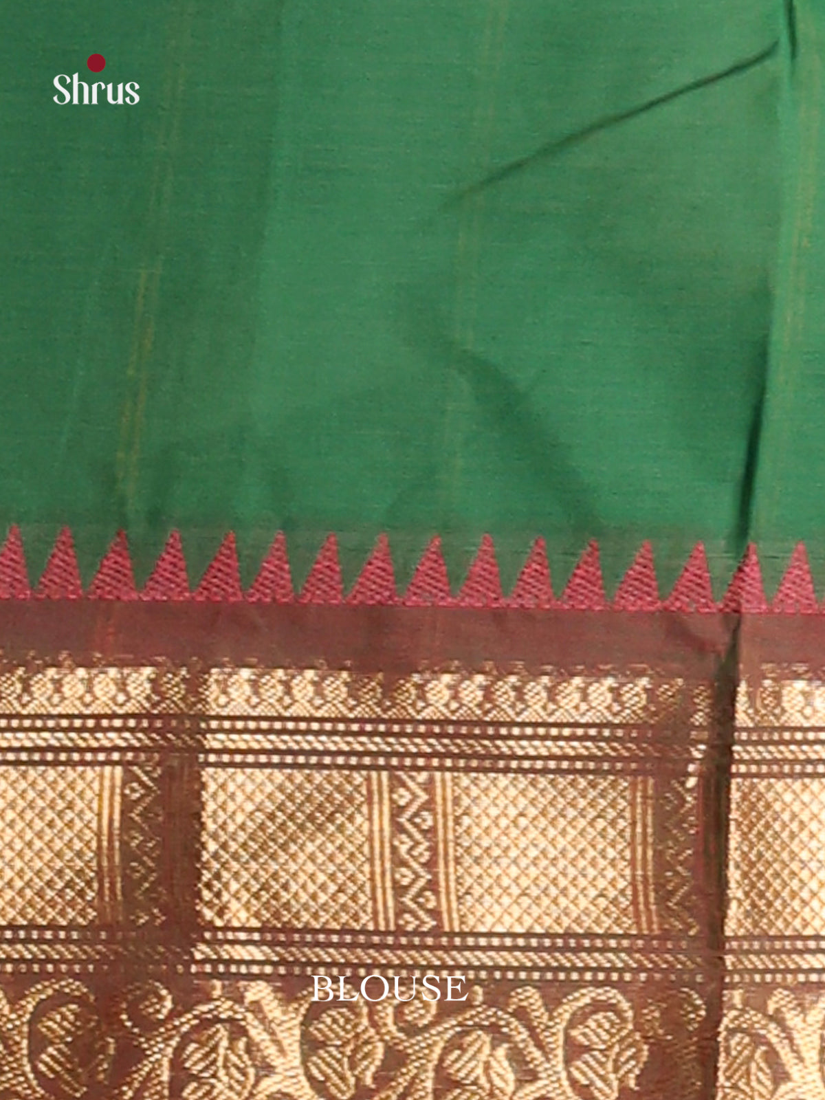 Green & Maroon - Chettinad Cotton Saree