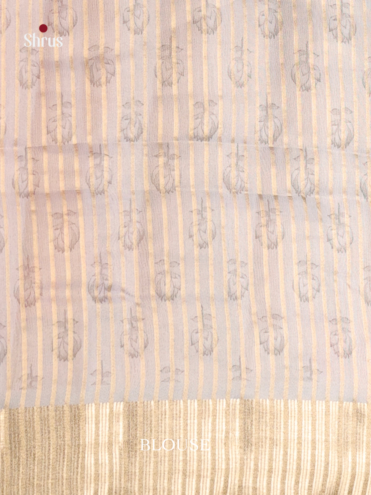 Pink & Grey - Semi Organza Saree