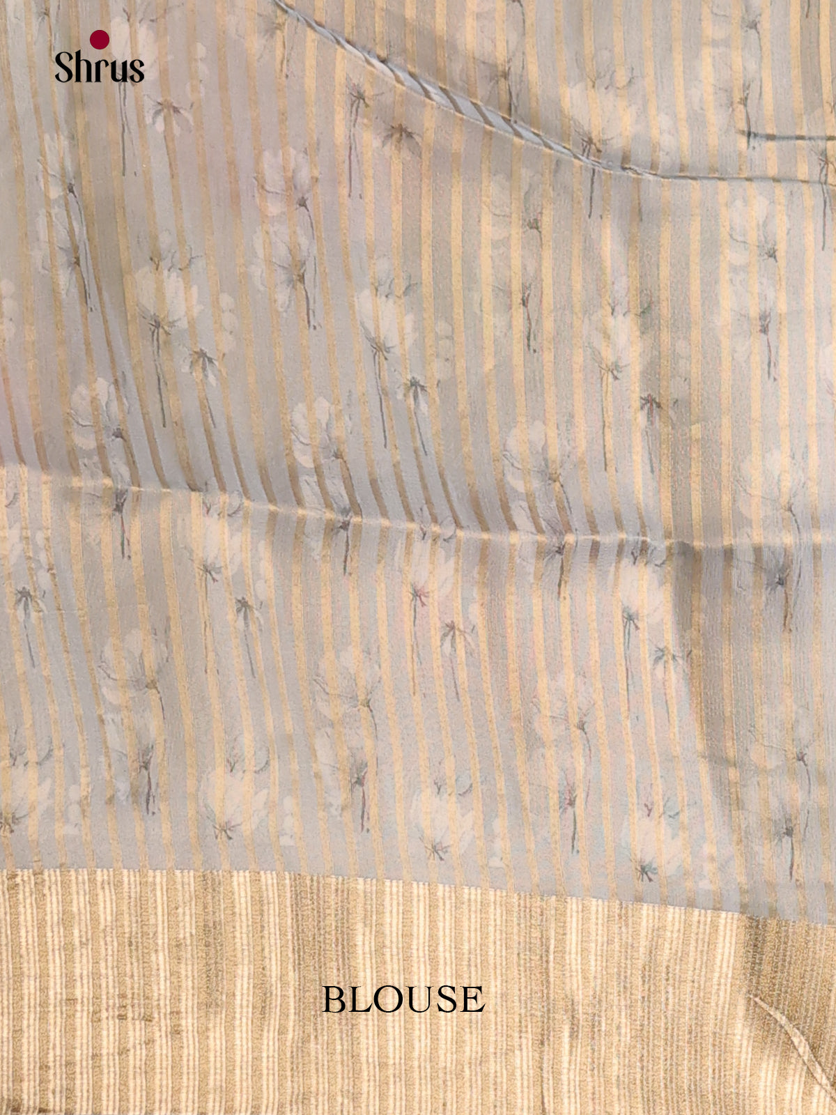 Grey - Semi Organza Saree