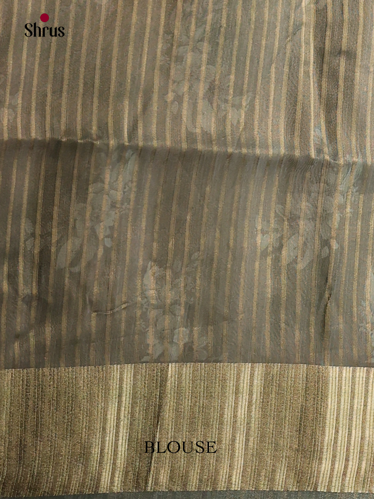 Grey Green- Semi Organza Saree - Shop on Shrus.com