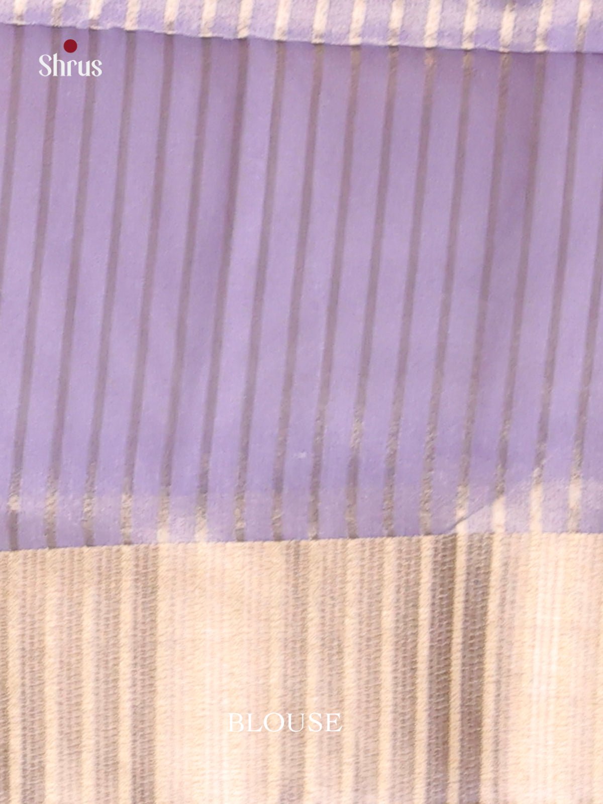Lilac- Semi Organza Saree - Shop on Shrus.com