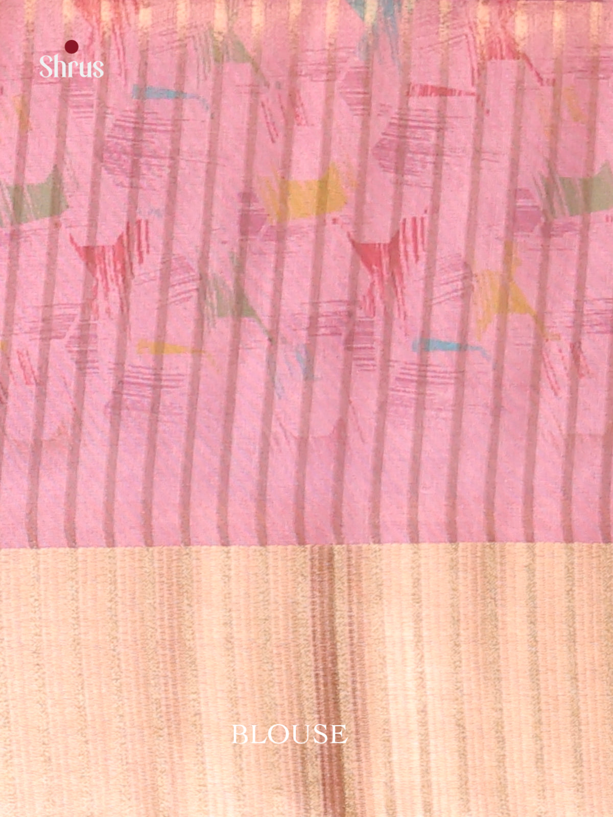 Pink - Semi Organza Saree