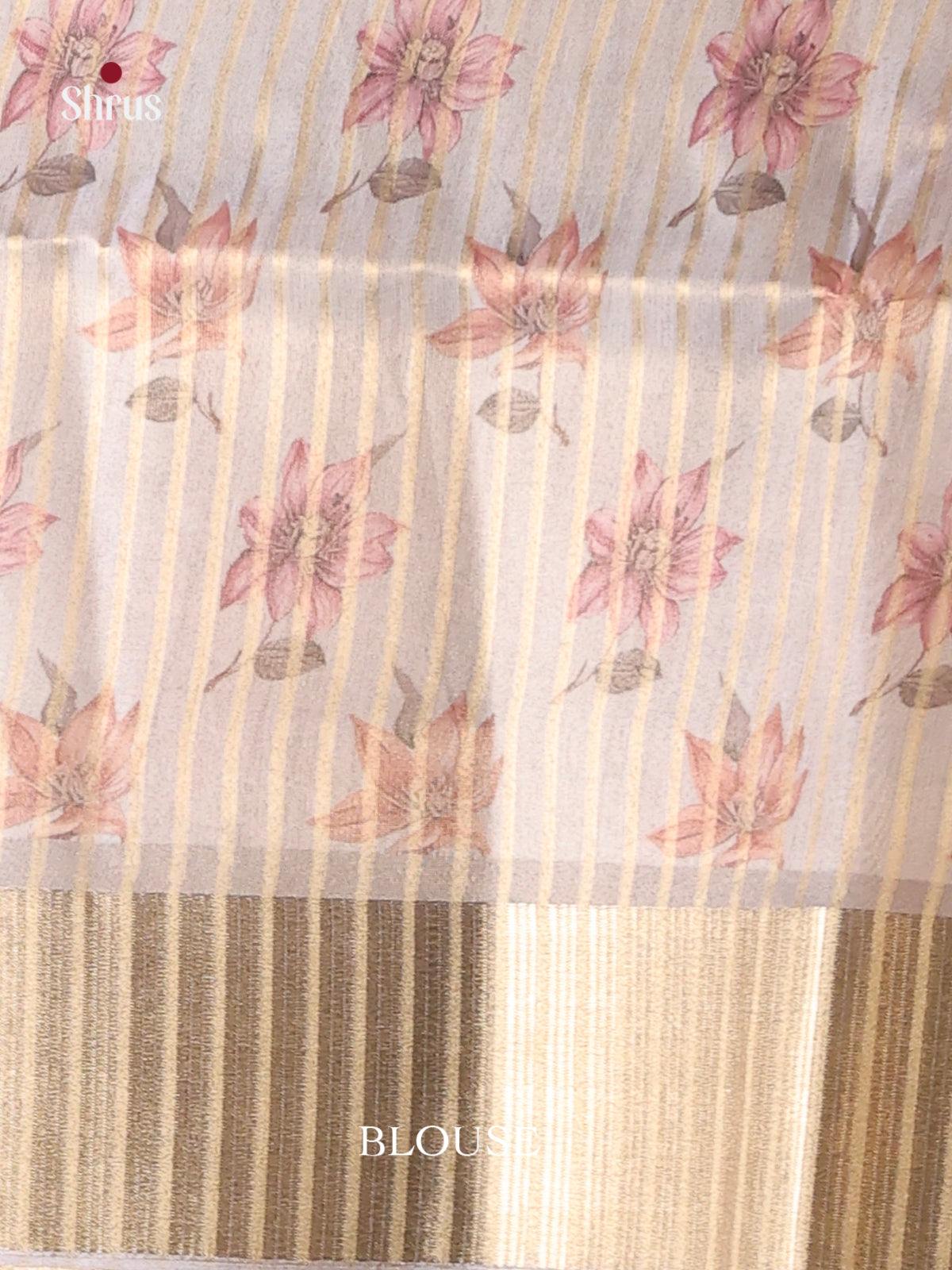 Grey - Semi Organza Saree