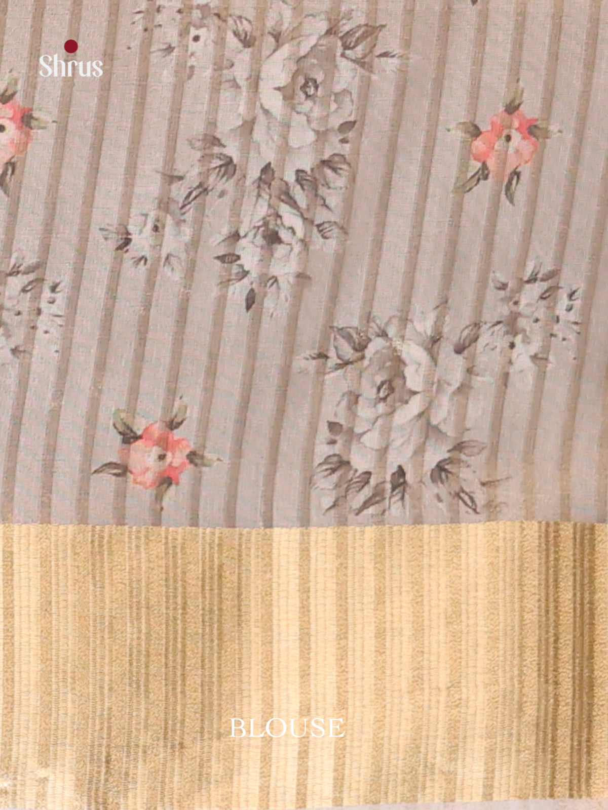 Grey - Semi Organza Saree