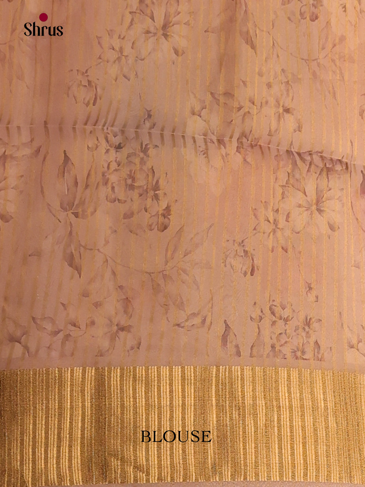 Lavender & Brown - Semi Organza Saree