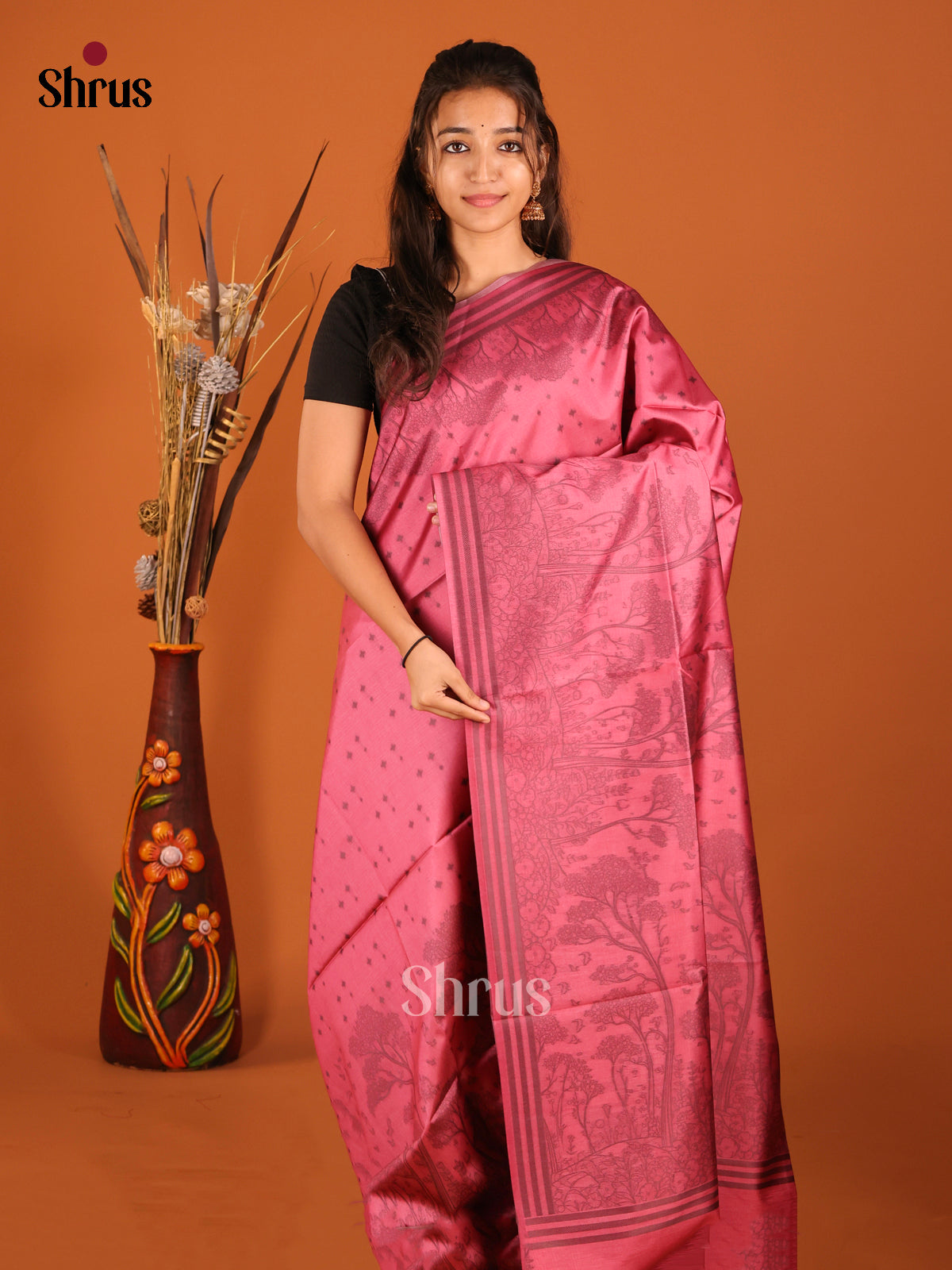 DHS23123 - Semi Tussar Saree
