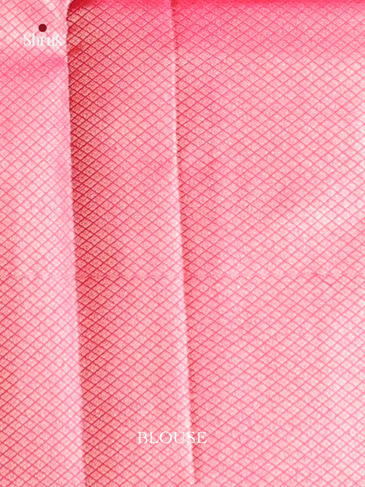 Chic Peach Kanchipuram silk Saree with Floral Nestling Brocade Body & Pink border -2