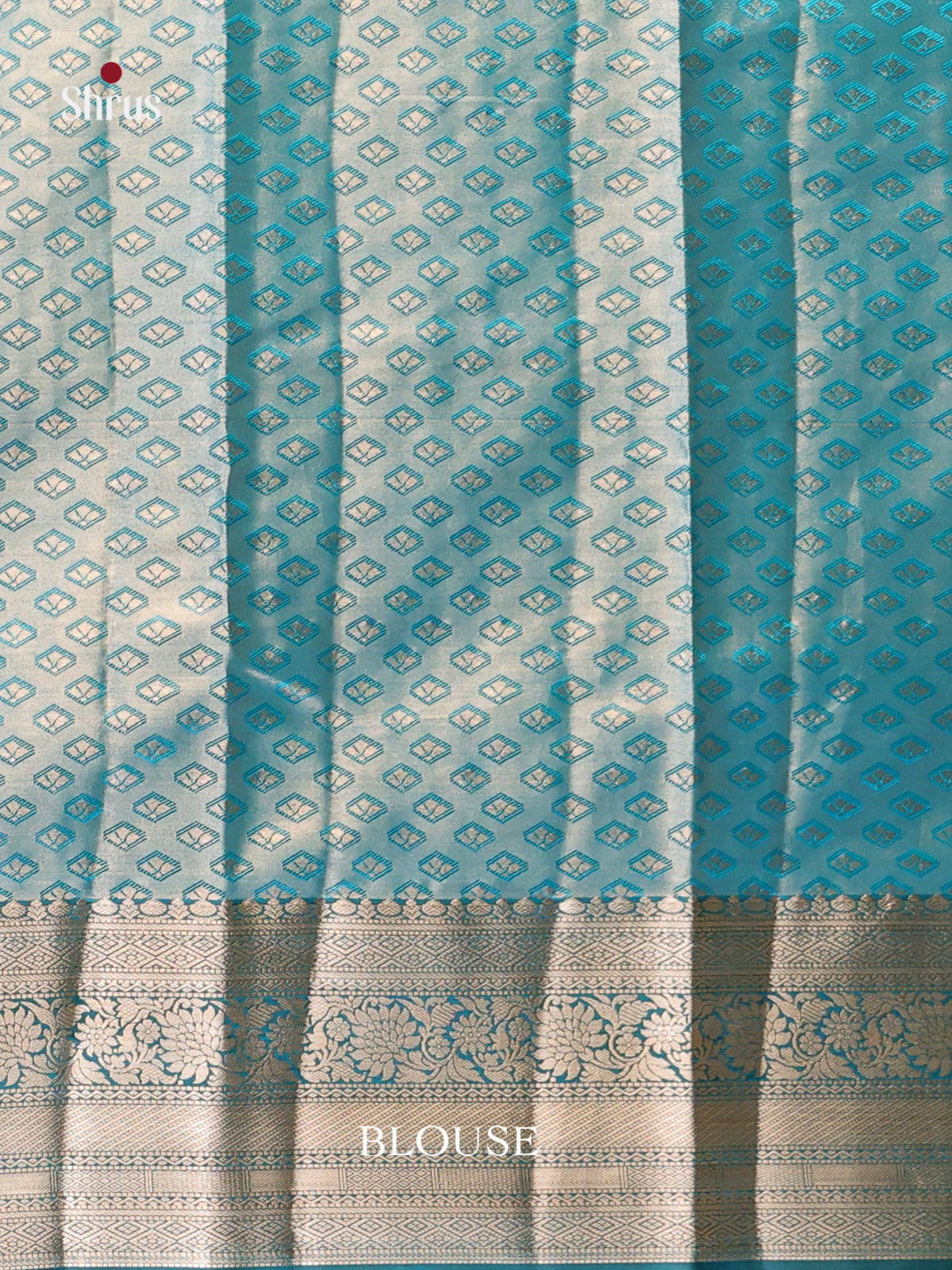 Purple & Blue - Kanchipuram-halfpure Saree 2