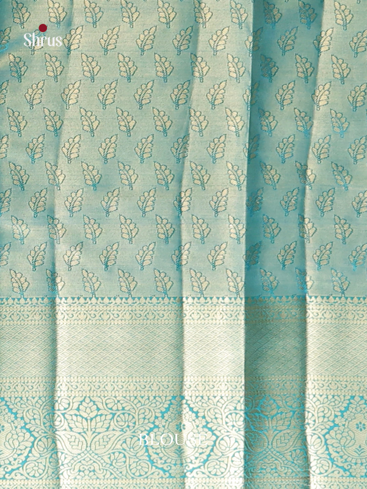 Pink & Blue - Kanchipuram-halfpure Saree 1