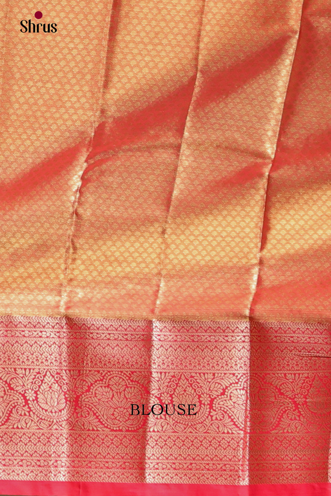 Mint Green & Red - Kanchipuram-halfpure Saree