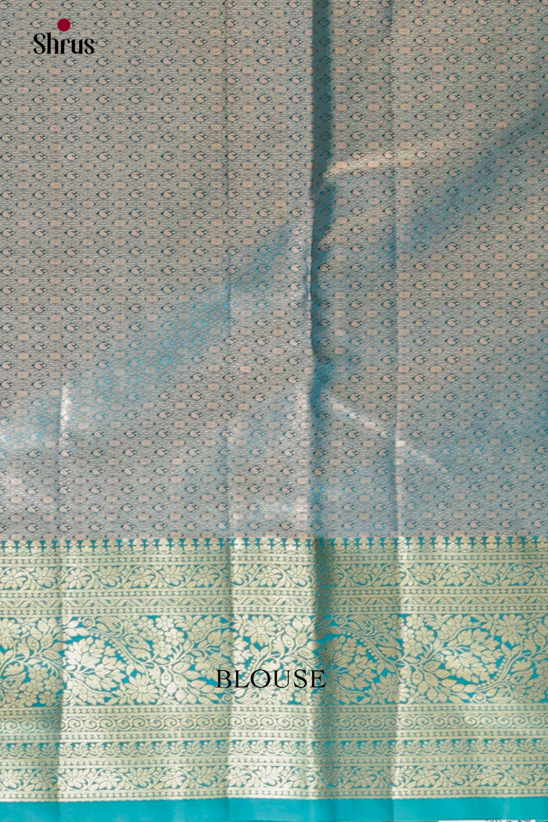 Lavender & Blue- Kanchipuram-halfpure Saree 2