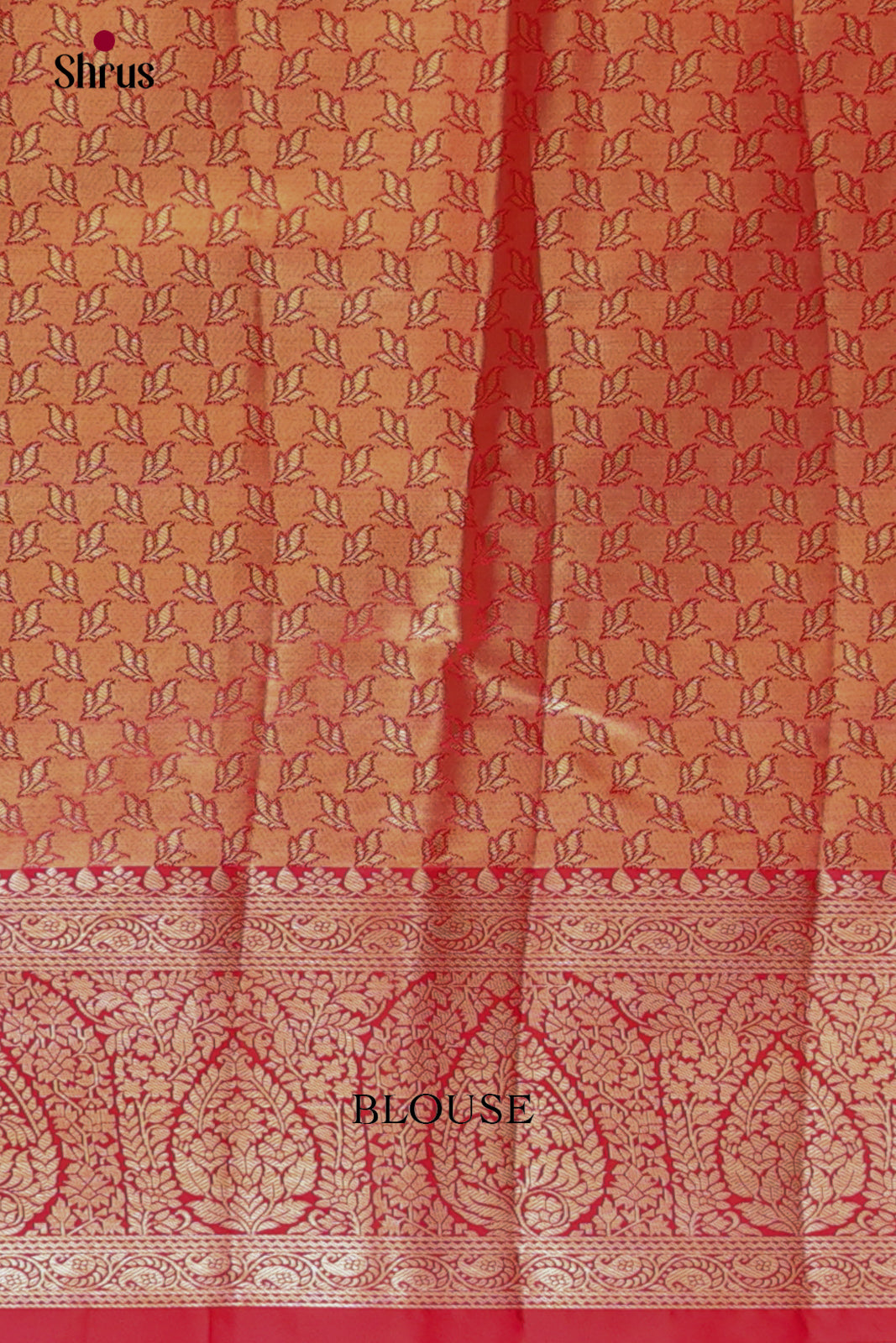 Pink & Red- Kanchipuram-halfpure Saree 2
