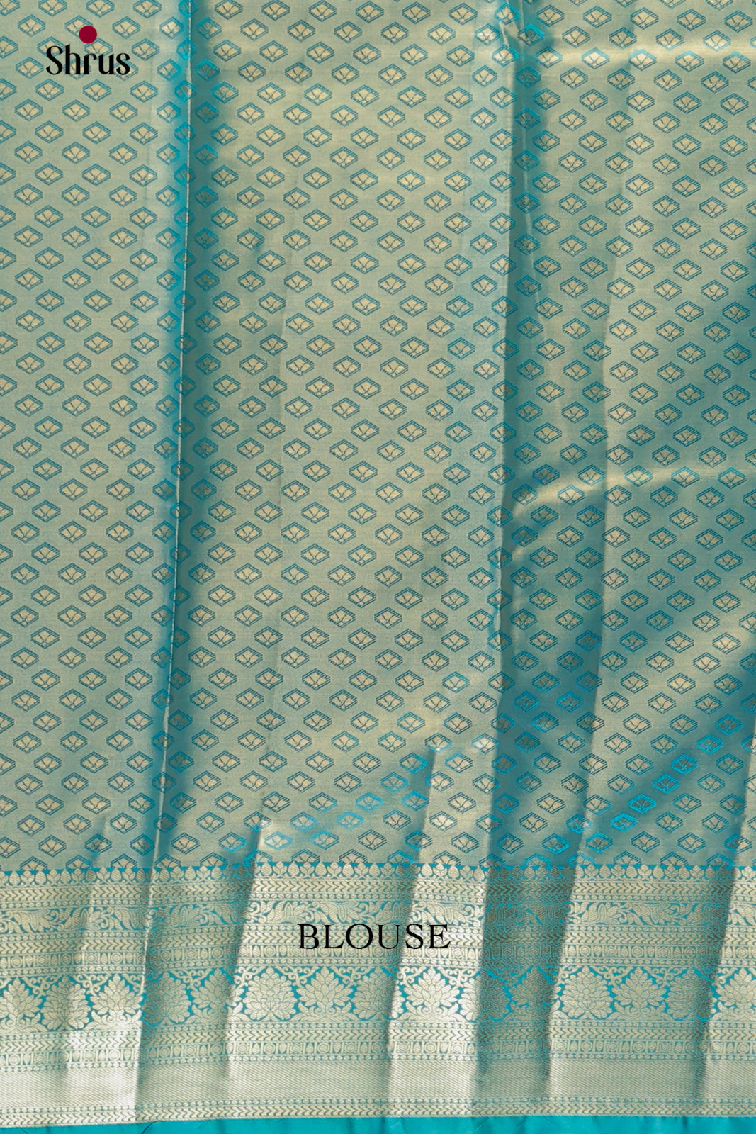 Pink & Blue - Kanchipuram-halfpure Saree 2