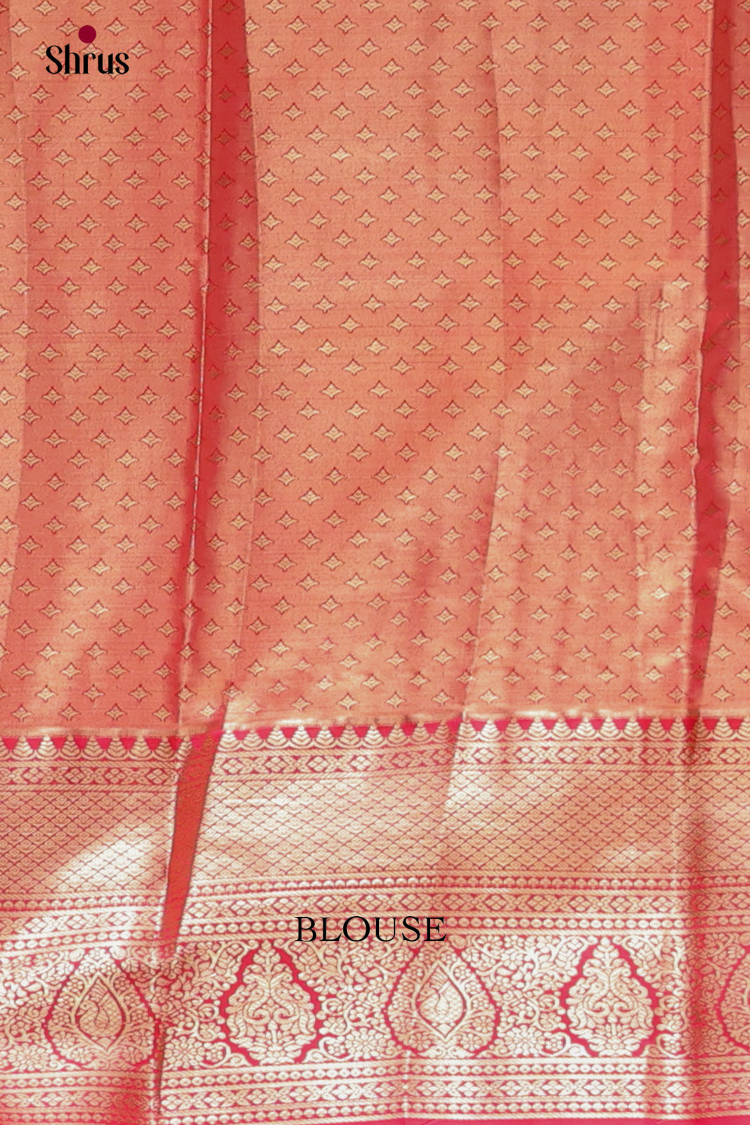 Cream & Pink - Kanchipuram-halfpure Saree