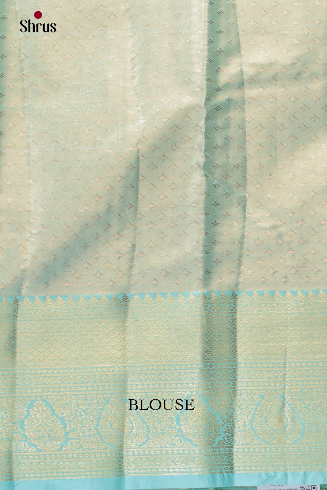Pink & Ice Blue- Kanchipuram-halfpure Saree - Shop on Shrus.com