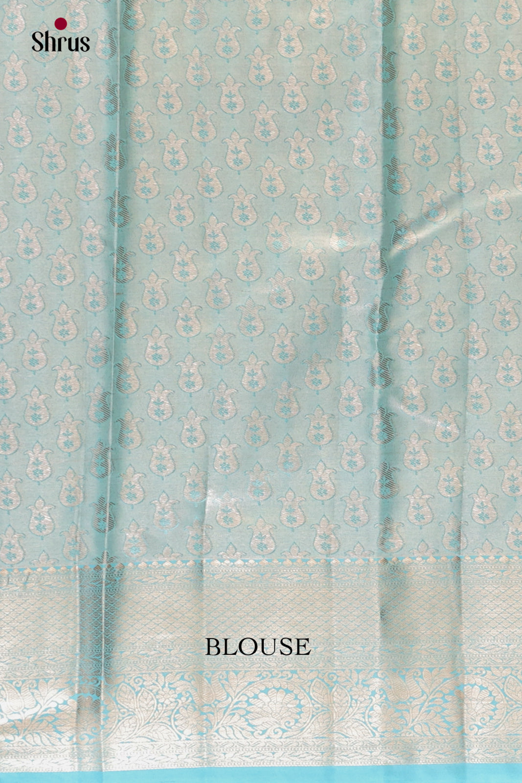 Purple & Blue - Kanchipuram-halfpure Saree 2