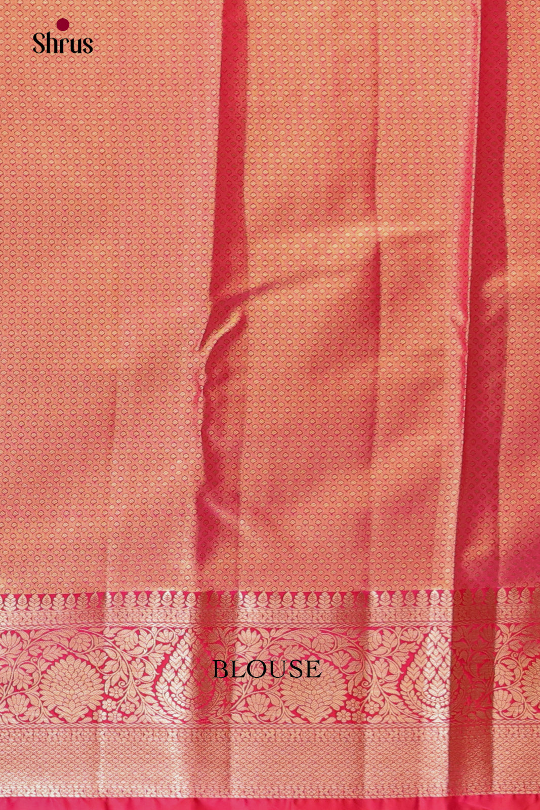 Pastel Blue & Reddish Pink- Kanchipuram-halfpure Saree