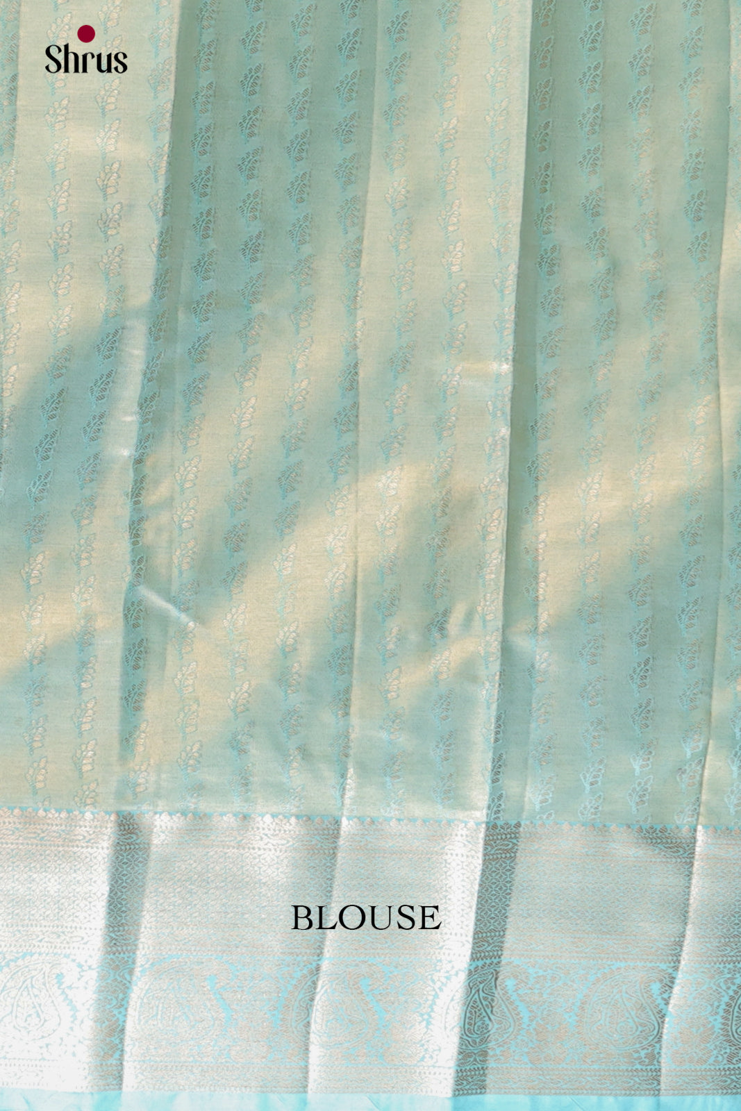 Yellow & Blue - Kanchipuram-halfpure Saree 2