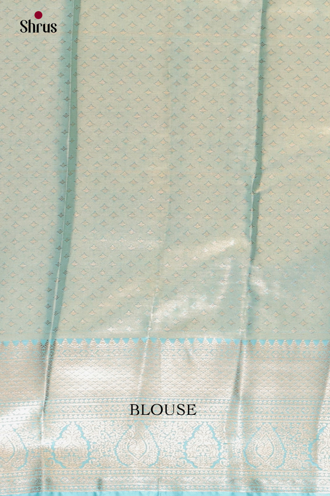 Blue & Ice Blue- Kanchipuram-halfpure Saree