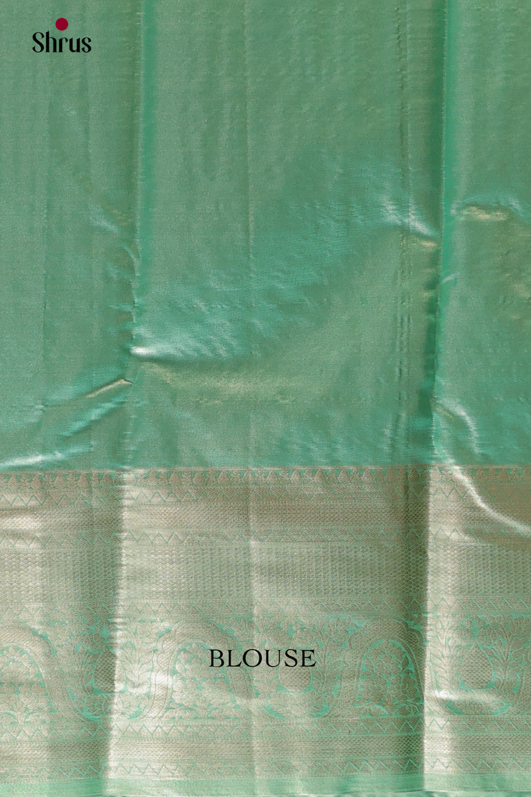 Pastel Green(Single Tone)- Kanchipuram-halfpure Saree 2