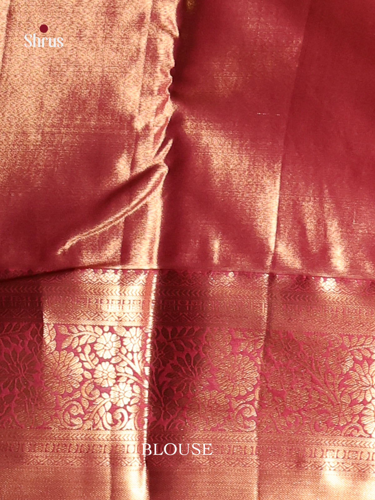 Pastel Blue & Maroon - Kanchipuram-halfpure Saree - Shop on Shrus.com