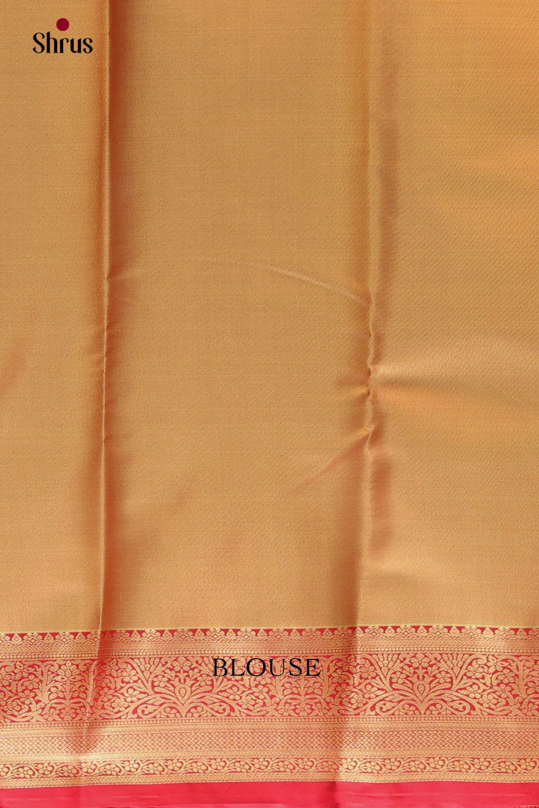 Gold & Red - Kanchipuram-halfpure Saree - Shop on Shrus.com