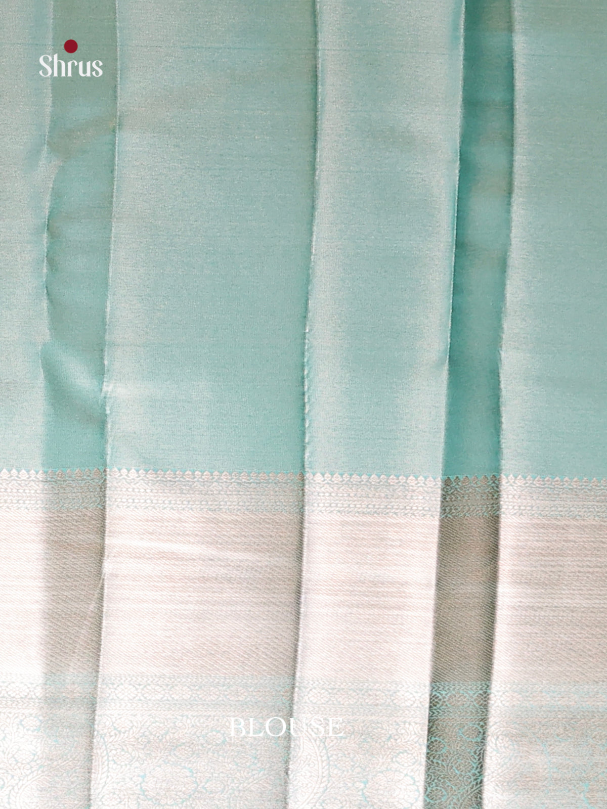 Pastel Blue(Single Tone) - Kanchipuram-halfpure Saree - Shop on Shrus.com