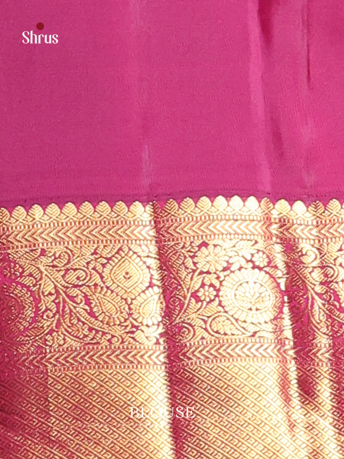 Classy Maroon Kanchipuram Saree with golden floral nestling brocade Design -2