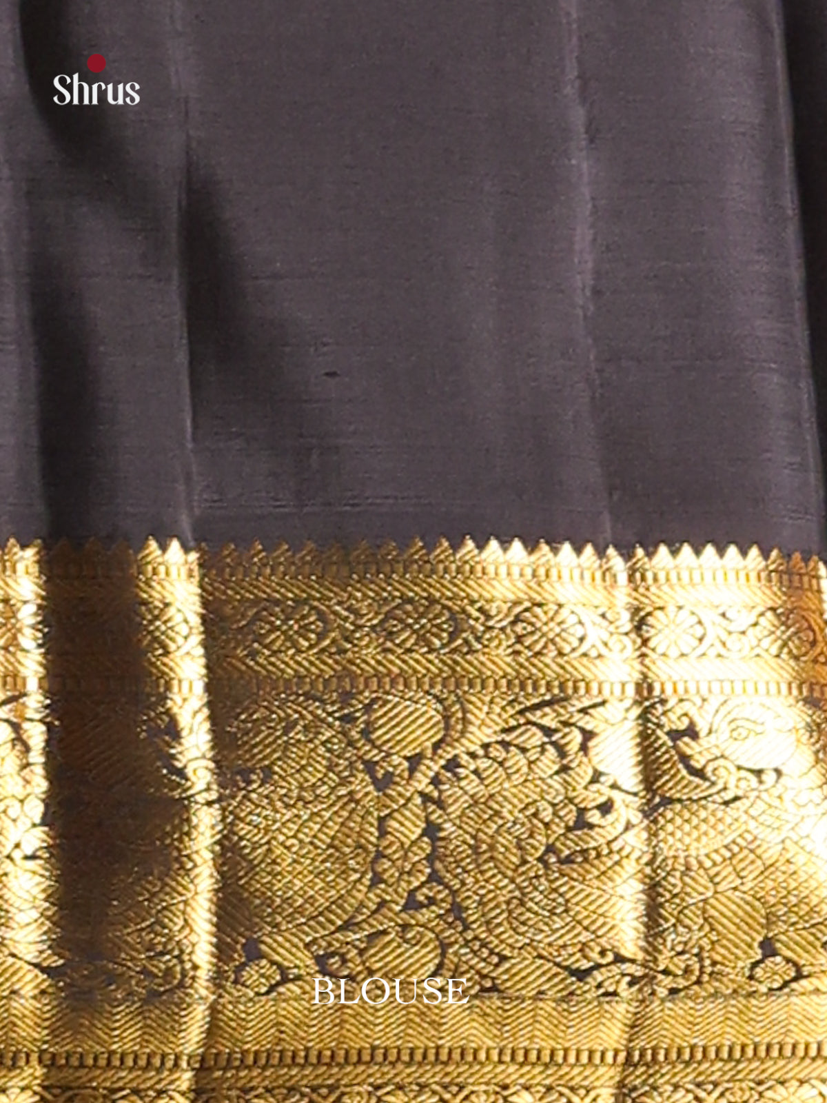 Charming Pink Kanchipuram silk Saree with ZAri Brocade Body & Black zari border -2