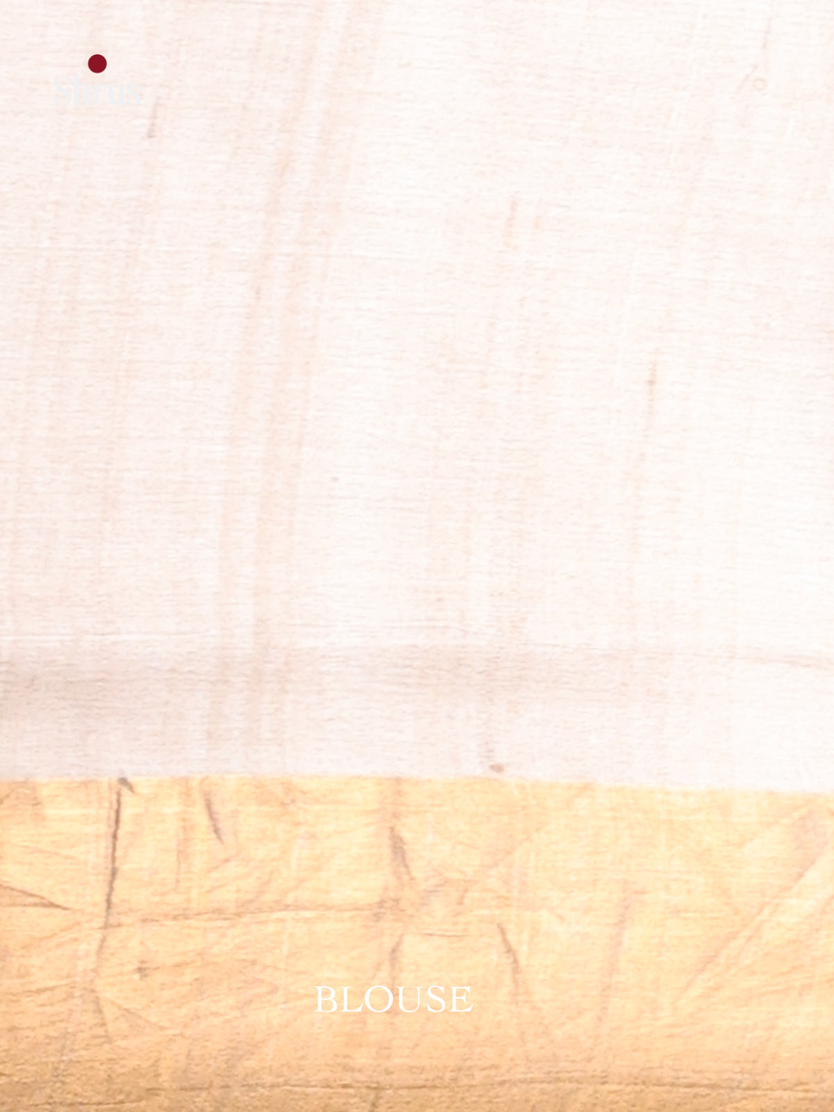 Cream(Single Tone) - Tussar Saree - Shop on Shrus.com