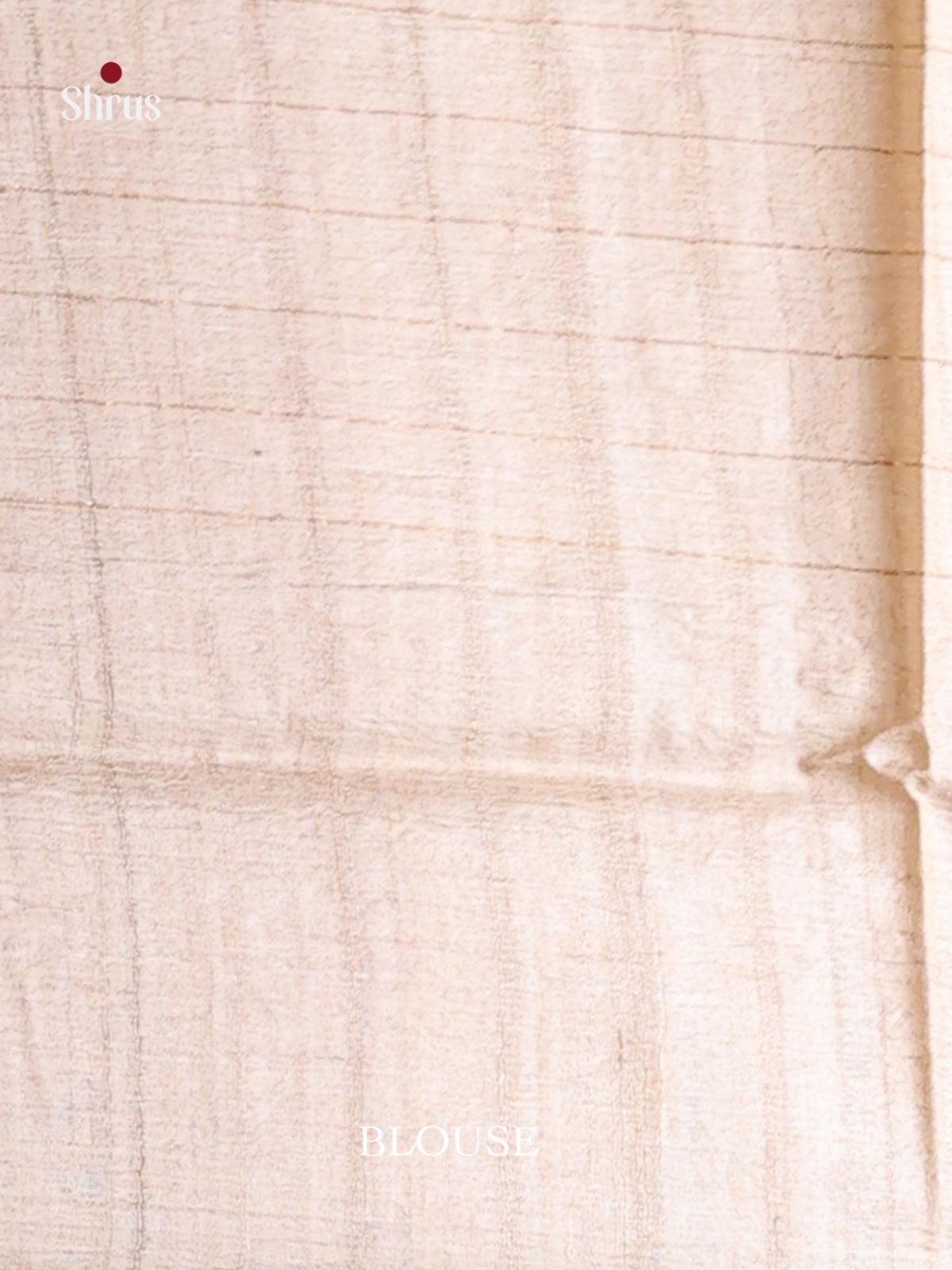 Cream(single Tone)- Tussar Saree