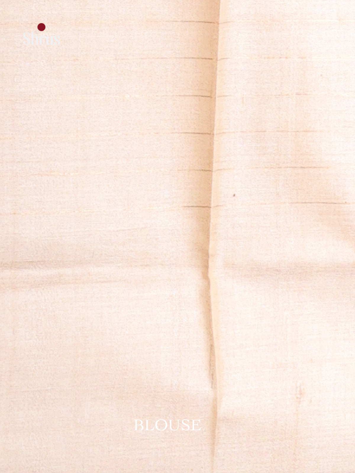 Cream(Single Tone) - Tussar Saree