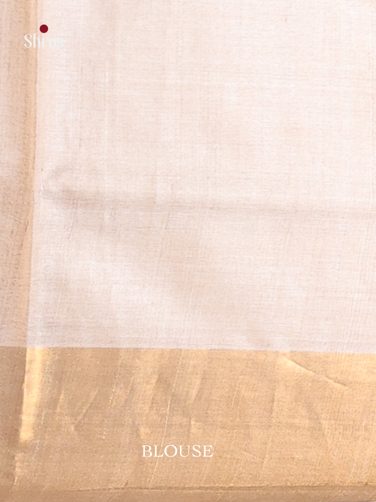Yellow & Cream - Tussar Saree - Shop on Shrus.com