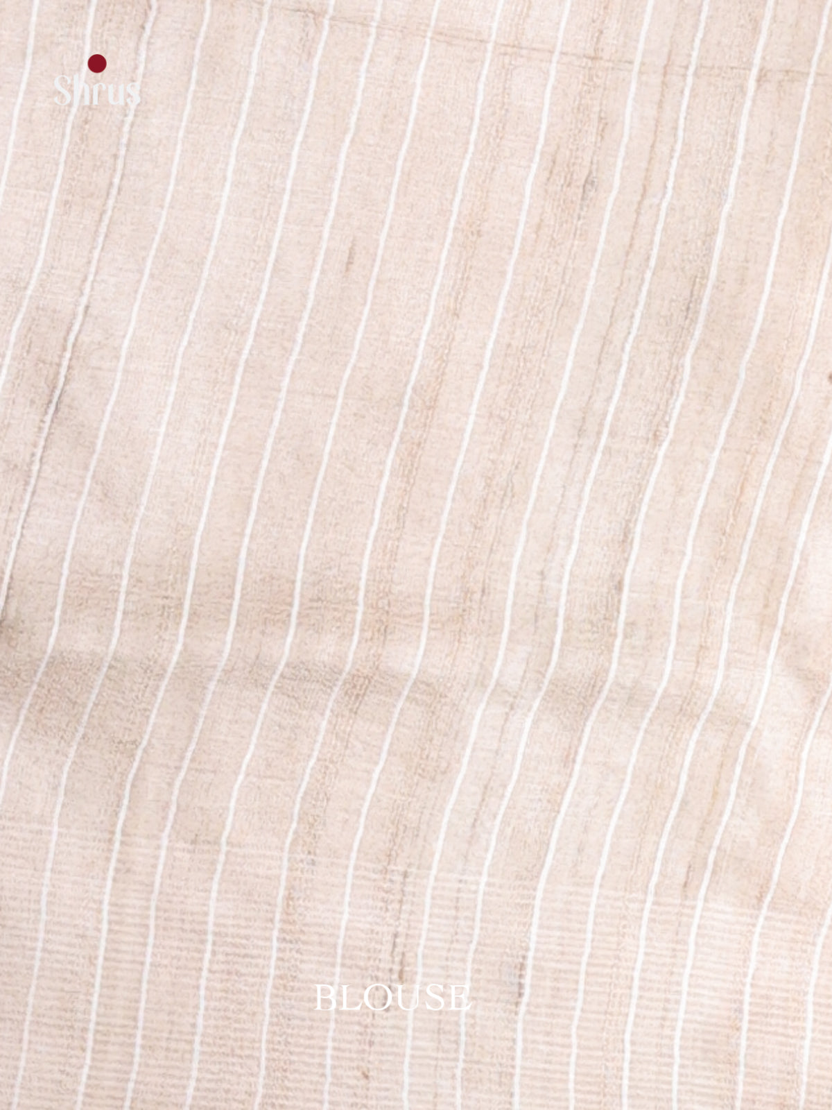 Cream(Single Tone)- Tussar Saree