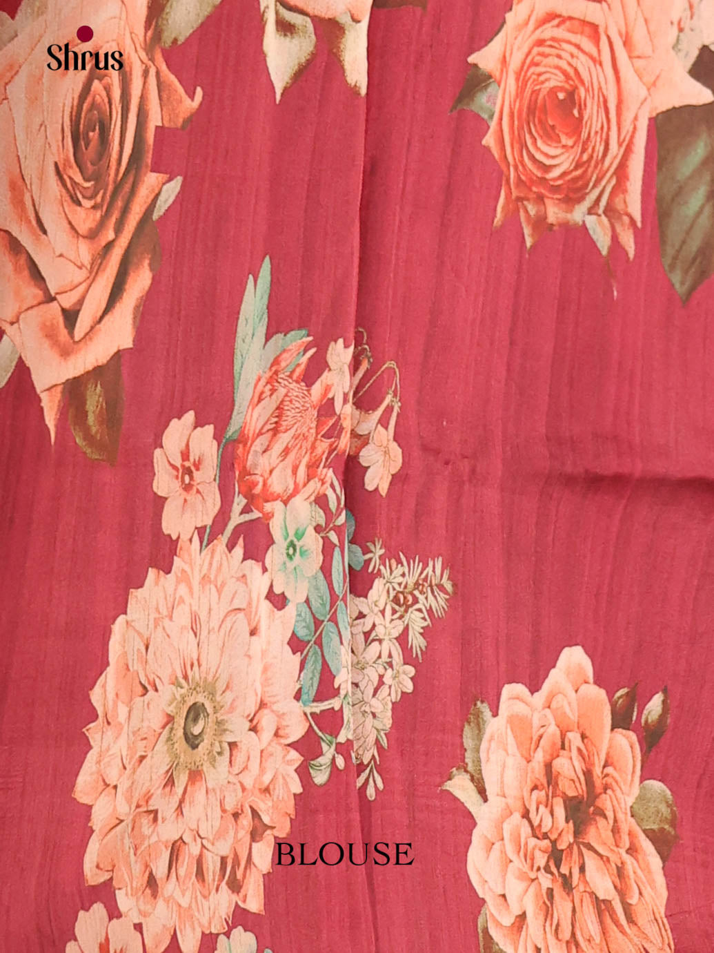 Cream & Maroon- Moonga Silk Saree