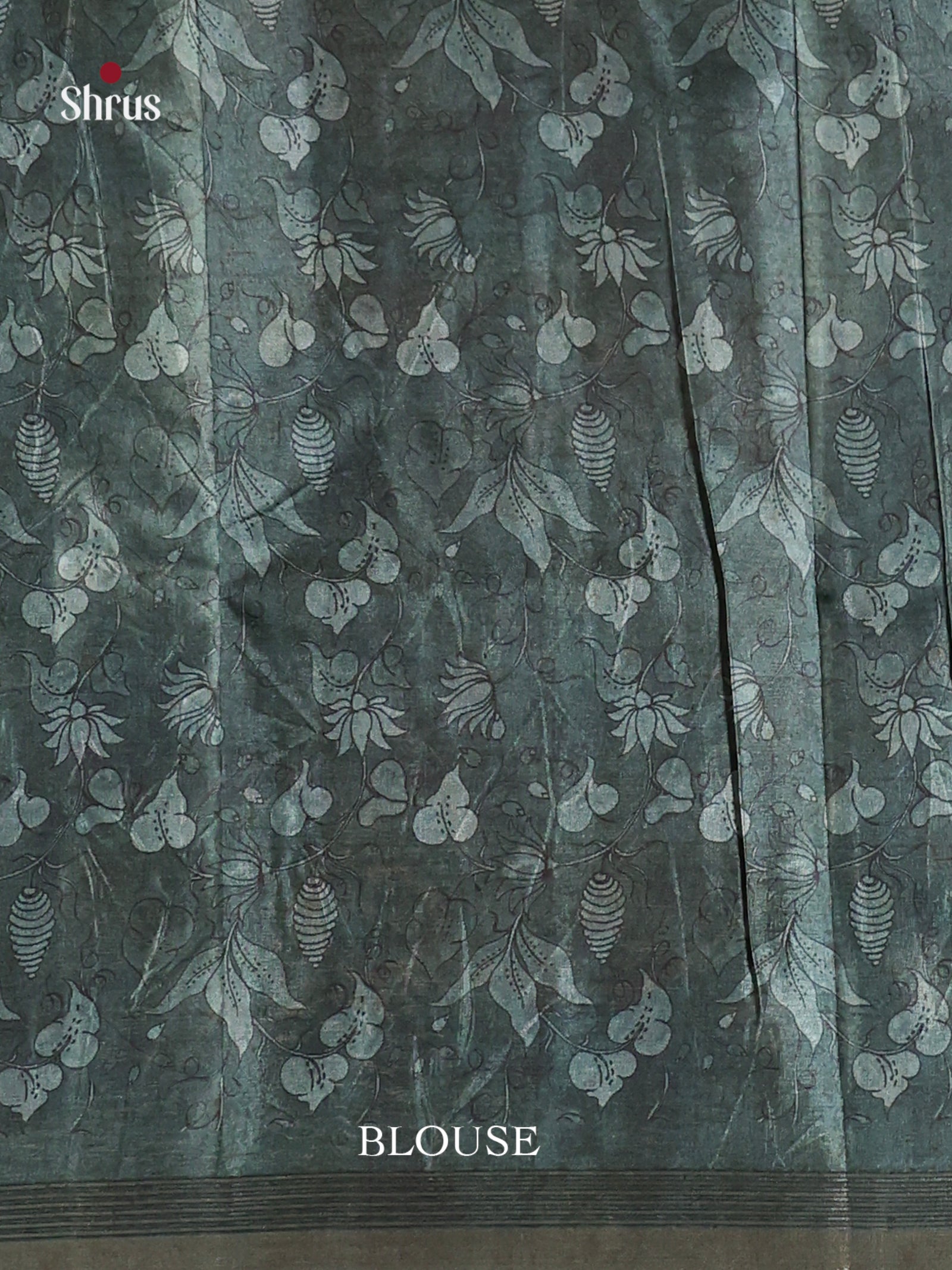 Grey Green - Moonga Silk Saree