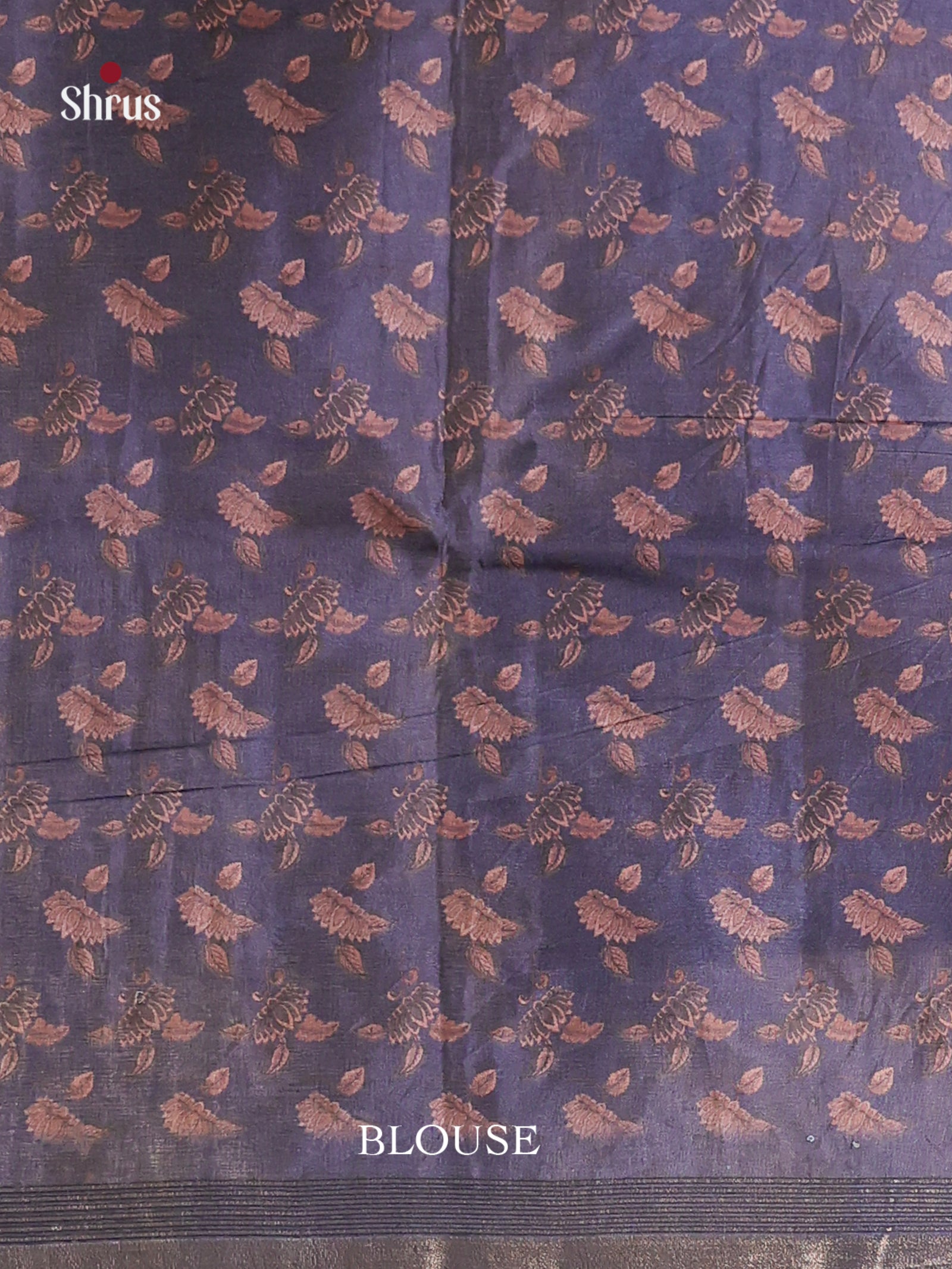 Grey & Black - Moonga Silk Saree