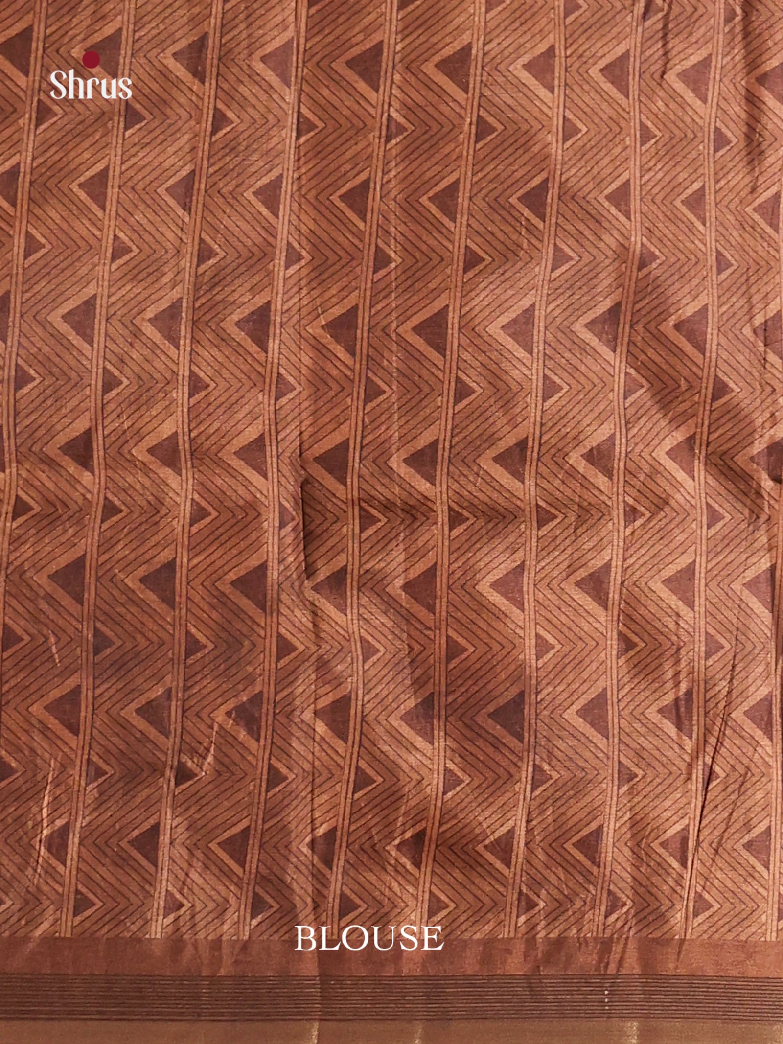 Brown - Moonga Silk Saree