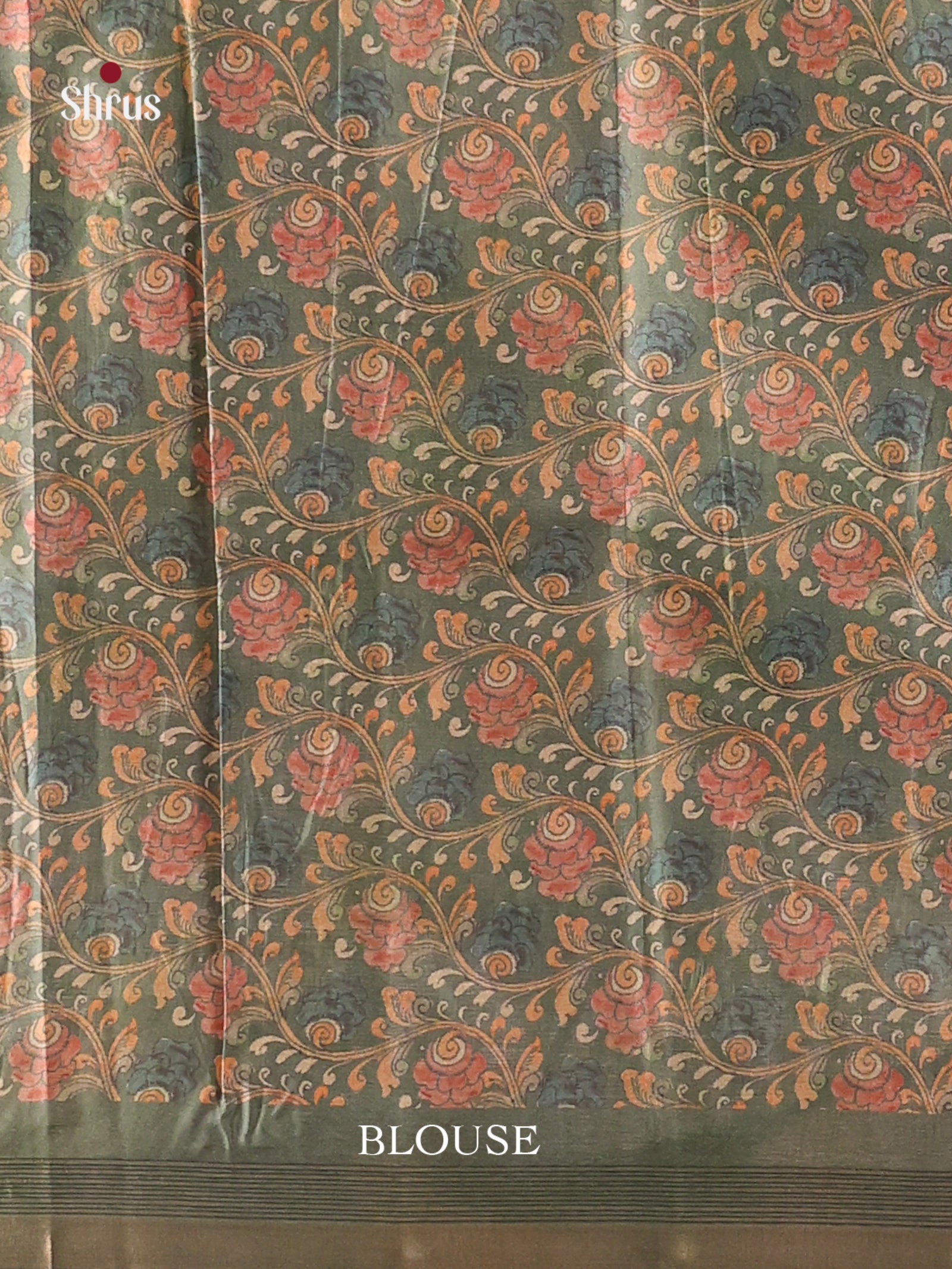 Grey Green - Moonga Silk Saree